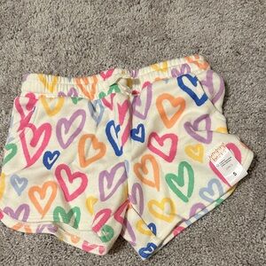Jumping Beans Multicolor Heart Pattern Kids Shorts